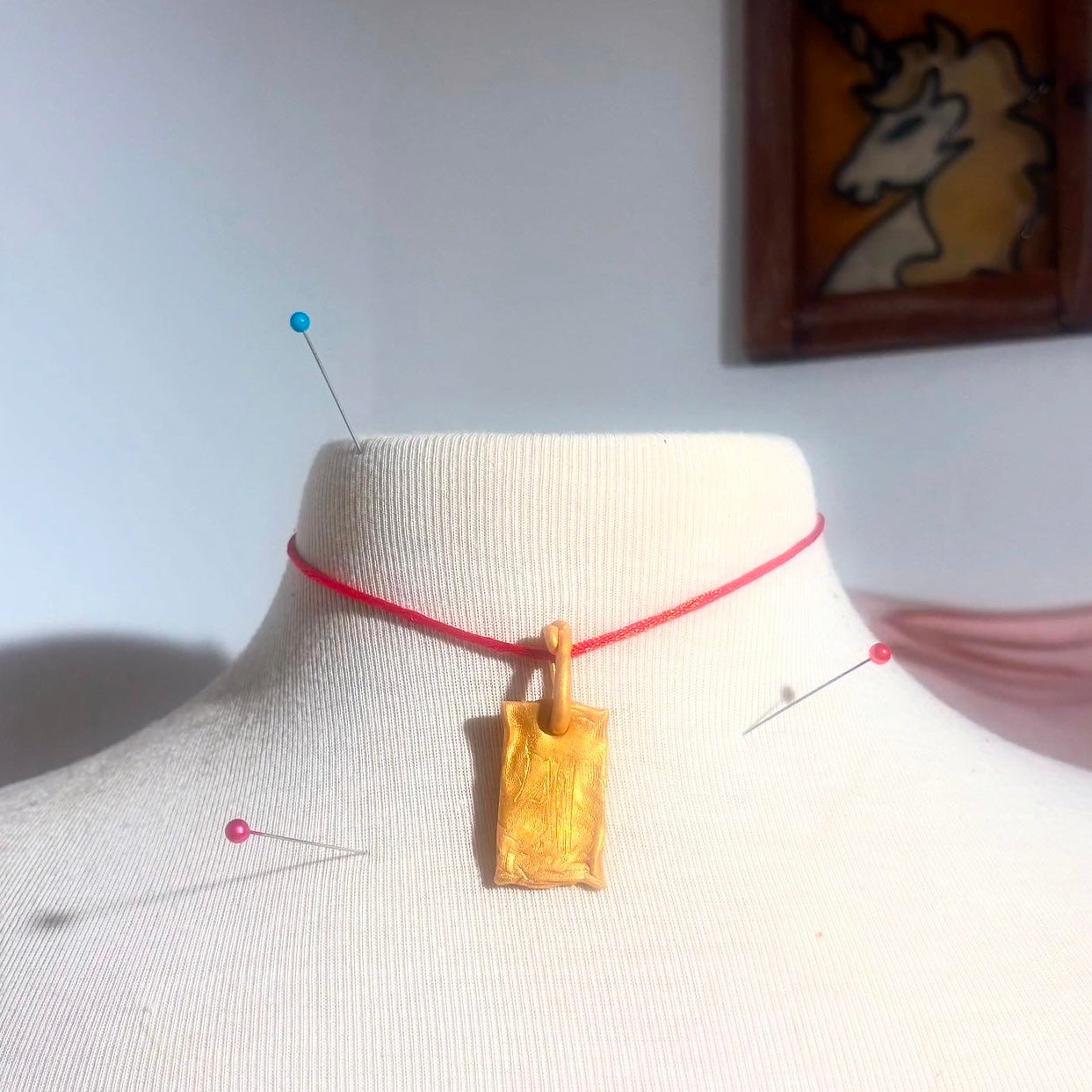 Barbed wire Charm necklace