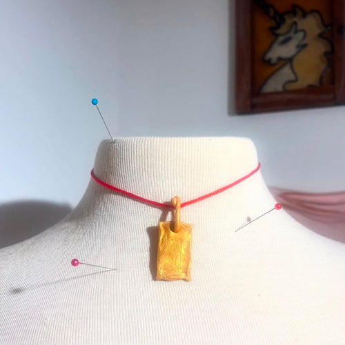 Barbed wire Charm necklace